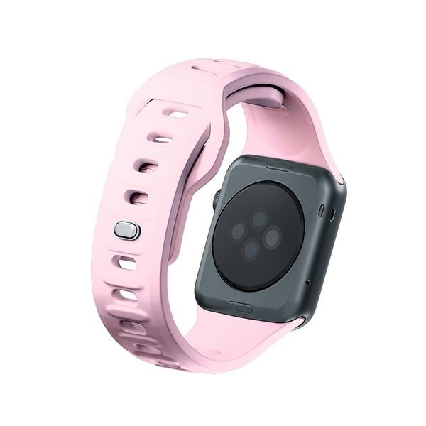 3MK Silicone Watch Strap Powder Pink dla Apple Watch 42/44/45/49 mm