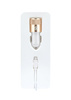 (4613) MOCOLO 1A ROSE GOLD CAR CHARGER + TYP-C 1M WHITE CABLE