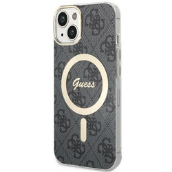 Guess GUHMP14MH4STK iPhone 14 Plus/ 15 Plus 6.7" czarny/black hardcase 4G MagSafe