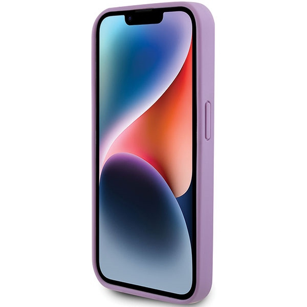 Guess GUHCP15XP4EPMU iPhone 15 Pro Max 6.7" fioletowy/light purple hardcase Leather 4G Stamped