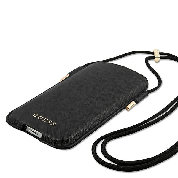 Guess Torebka GUHCP12MSAPSBK 6,1"czarny/black Saffiano