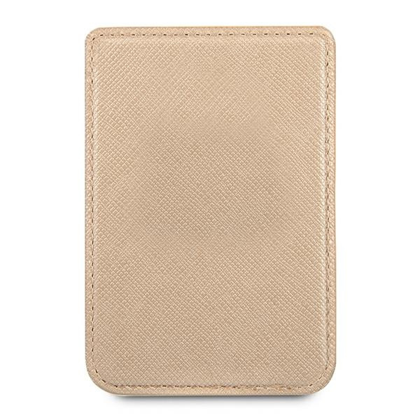 Guess Wallet Card Slot GUWMSSASLGOMagSafe Saffiano złoty/gold
