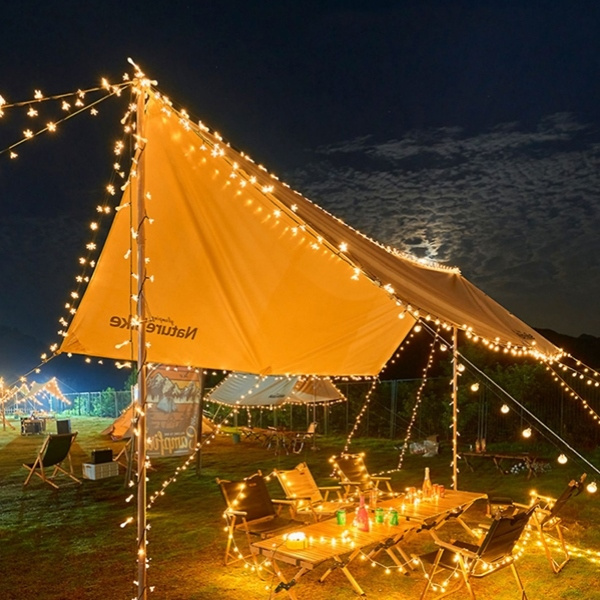 Lampki choinkowe LED snowflake/star - 3m/20 lampek ciepłe białe/warm white zasilane bat. 3xAA EHD-LS04