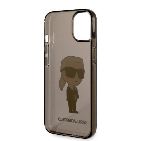 KARL LAGERFELD KLHCP14SHNIKTCK IPHONE 14 / 15 / 13 6,1" CZARNY/BLACK HARDCASE IKONIK KARL LAGERFELD