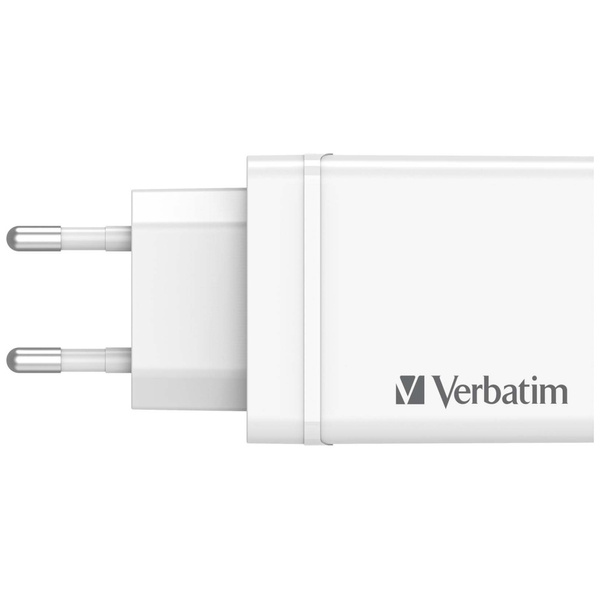 Verbatim Ładowarka sieciowa 30W 3xUSB-A/USB-C PD 3.0 CHR-30EU2 biały/white 49701