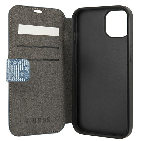 Guess GUBKP13S4GMGBL iPhone 13 mini 5,4"niebieski/blue book 4G Big Metal Logo