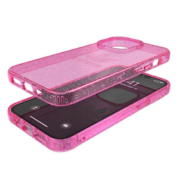 Adidas OR Protective iPhone 13 Pro / 136,1" Clear Case Glitter różowy/pink 47121