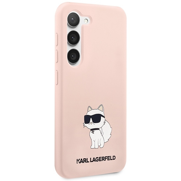 KARL LAGERFELD KLHCS23SSNCHBCP S23 S911 HARDCASE RÓŻOWY/PINK SILICONE CHOUPETTE