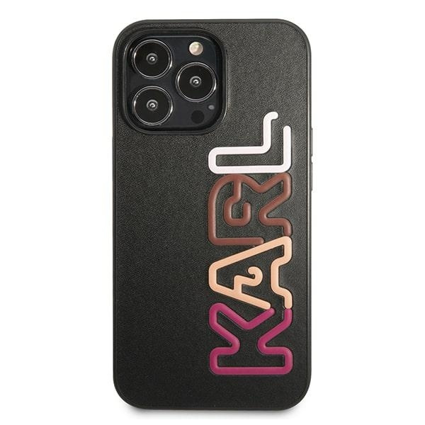 Etui Karl Lagerfeld Multipink Brand na iPhone 13 Pro / iPhone 13 - czarne