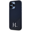 Etui Karl Lagerfeld Silicone Shadow       Metal Initial MagSafe do iPhone 15 Pro czarny