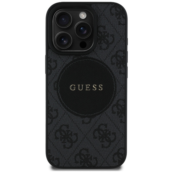 Etui Guess 4G Circle Classic Logo        MagSafe do iPhone 16 Pro Max czarny