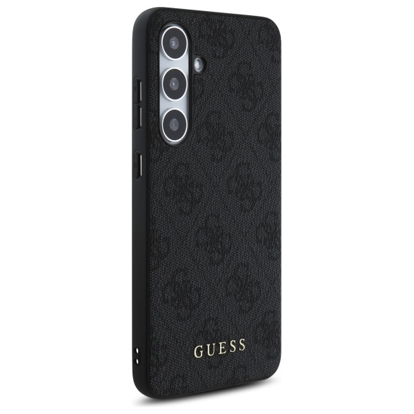 Guess GUHCS24FEG4GFGR S24 FE S721        szary/grey hardcase 4G Metal Gold Logo