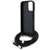 Etui Karl Lagerfeld Crossbody Grained    Pattern & Logo do iPhone 16 czarny