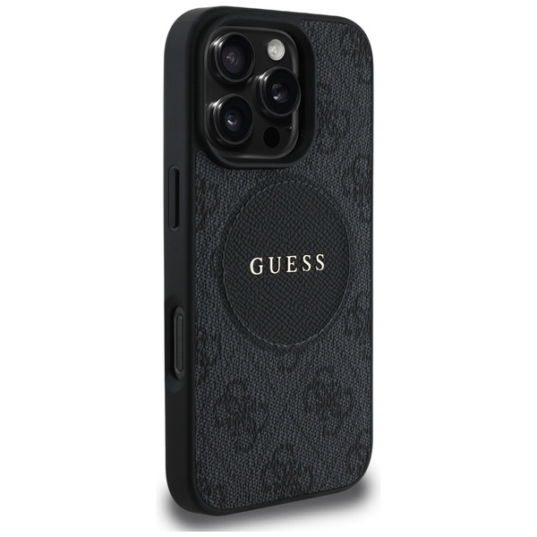 Etui Guess 4G Circle Classic Logo        MagSafe do iPhone 16 Pro czarny