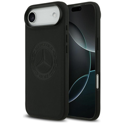 Etui Mercedes Leather Vintage Logo MagSafe do iPhone Air czarny