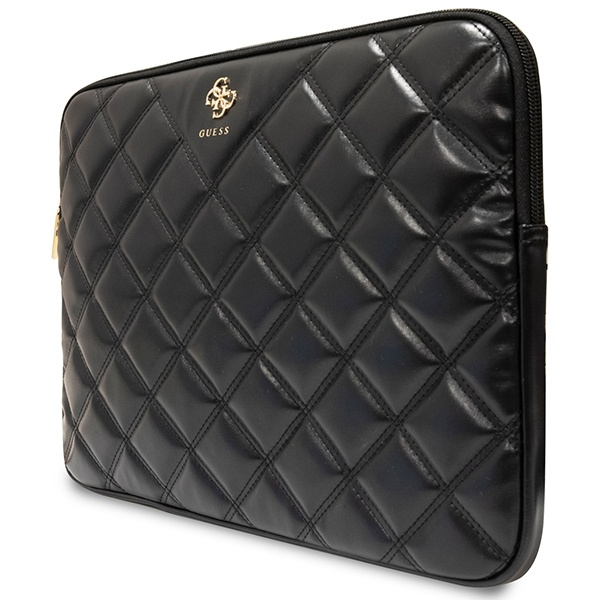 Guess Sleeve GUCS16ZPSQSSGK 16"czarny/black Quilted 4G