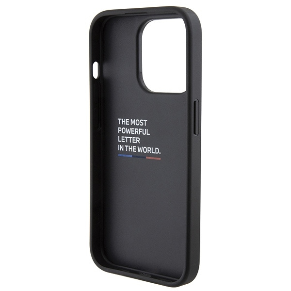 Etui BMW Quilted Tricolor na iPhone 15 Pro - czarne
