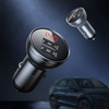 BASEUS CAR CHARGER 2X USB 4.8A 24W WITH LCD GRAY (CCBX-0G)