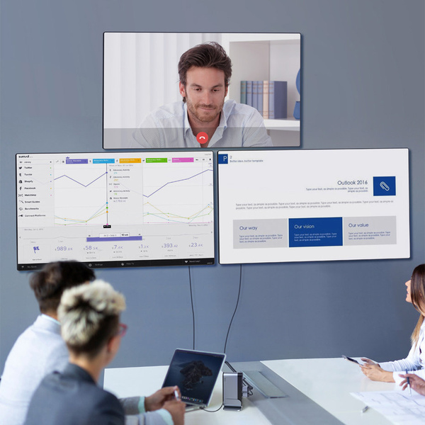 Baseus multifunctional HUB 3x USB 3.2 Gen 1 / 2x USB 2.0 / 2x USB Type C / SD and micro SD card reader / AUX / 3x HDMI / RJ45 1Gbps Power Delivery 100W (EU / CN / UK plugs) gray (CAHUB-DG0G)