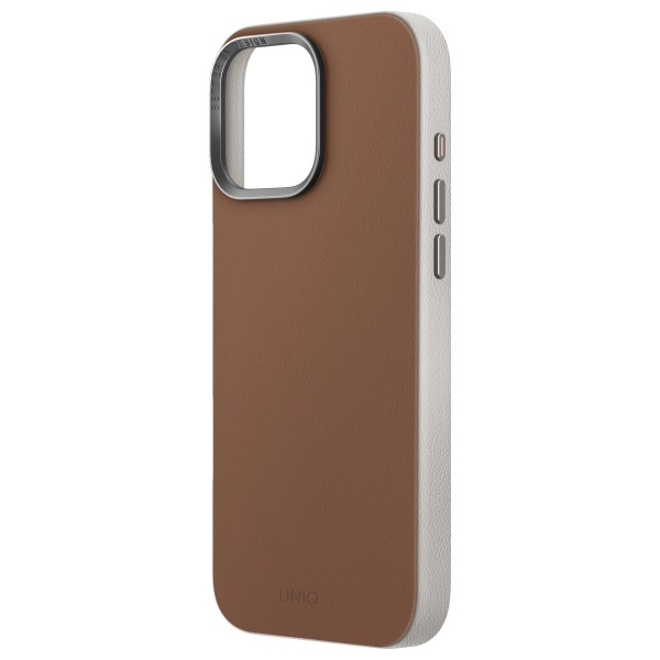 UNIQ etui Lyden DS iPhone 16 Pro 6.3"     Magclick Charging karmelowy/carmel-ivory