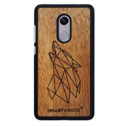 CASE ETUI DREWNIANE SMARTWOODS WOLF XIAOMI REDMI NOTE 4