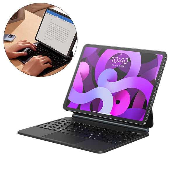 BASEUS BRILLIANCE MAGNETIC CASE WIRELESS KEYBOARD WITH DISPLAY IPAD PRO 11'' (2018/2020/2021) / IPAD AIR 4 10.9'' / IPAD AIR 5 10.9'' / IPAD 10 10.9'' (2022) GRAY