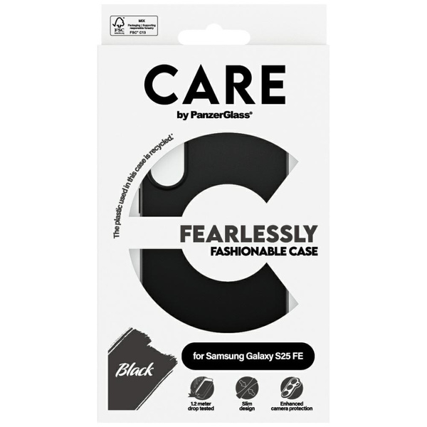 Etui CARE by PanzerGlass Fashion do      Samsung Galaxy S25 FE czarny