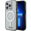 Etui BMW Silver Ring MagSafe na iPhone 14 Pro - przezroczyste