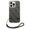 Guess GUOHCP14XH4STK iPhone 14 Pro Max 6,7" czarny/black hardcase 4G Print Strap