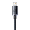 Baseus Crystal Shine Series cable USB cable for fast charging and data transfer USB Type A - Lightning 2.4A 2m black (CAJY000101)