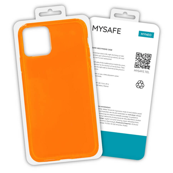 MYSAFE ETUI NEO IPHONE 12/12 PRO POMARAŃCZOWY PUDEŁKO