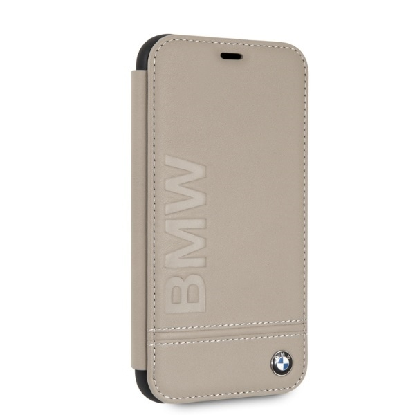 BMW BMFLBKI61LLST iPhone Xr book beżowy/taupe Logo Imprint