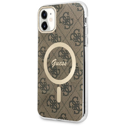 Guess GUHMN61H4STW iPhone 11 6.1"brązowy/brown hardcase 4G MagSafe