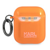 Karl Lagerfeld KLA2UCHFO AirPods 1/2cover pomarańczowy/orange Choupette