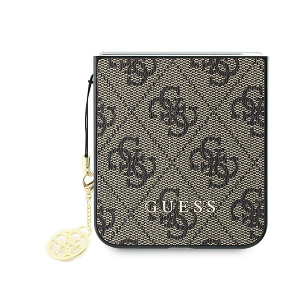 Guess GUHCZF6GF4GBR Z Flip6 F741brązowy/brown 4G Charm