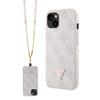 Guess GUHCP14XP4TDSCPP iPhone 14 Pro Max6.7" różowy/pink hardcase Crossbody 4G Metal Logo