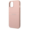 Guess GUHCP14MPSASBPI iPhone 14 Plus / 15 Plus 6.7" różowy/pink Saffiano Strap