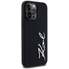 Etui Karl Lagerfeld Silicone Metal        Script Logo do iPhone 14 Pro Max czarny