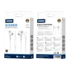 JELLICO wired earphones EP3A Lightning with microphone 1.2M White