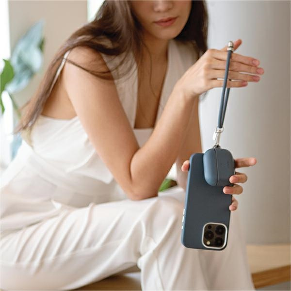 UNIQ Coehl Laurel Handstrap uniwersalny sznurek do telefonu na rękę czarny/black