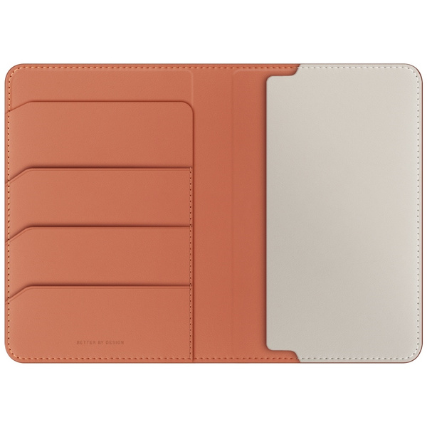 Etui na paszport UNIQ Belmont blokada     RFID terracotta kość słoniowa