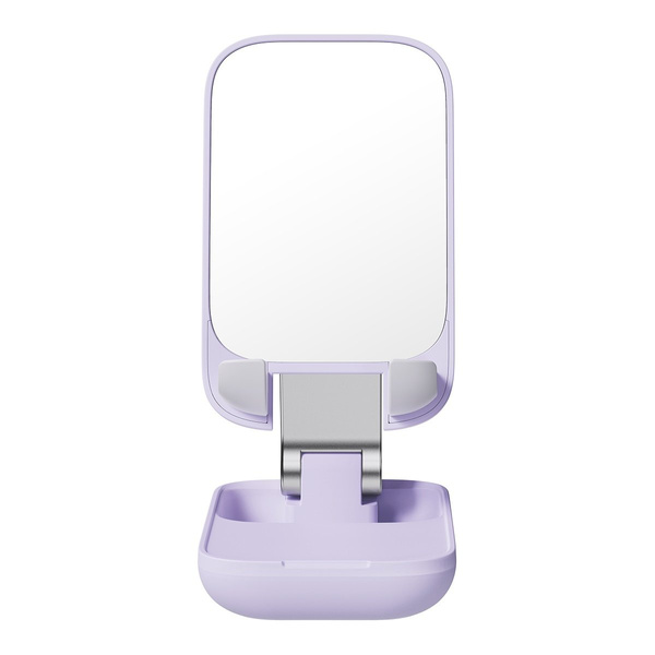 BASEUS SEASHELL SERIES ADJUSTABLE PHONE STAND WITH MIRROR - PURPLE