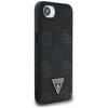 Etui Guess Grained Hot Stamp Peony       Triangle Logo MagSafe do iPhone 16e czarny