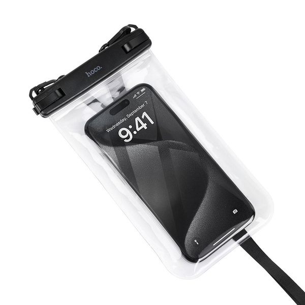 Wodoodporne etui na telefon Hoco IP68 222 x 125 x 21 mm HX52 transparentne