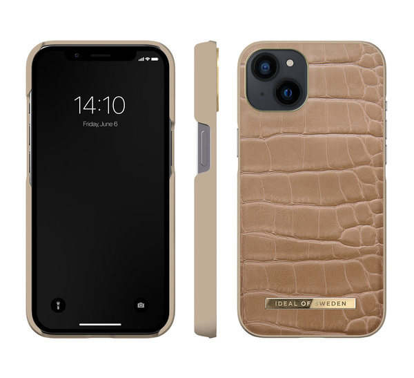 IDEAL OF SWEDEN  IDACAW21-I2161-325 IPHONE 13 / 14 CASE CAMEL CROCO