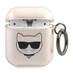 KARL LAGERFELD KLA2UCHGD AIRPODS 1/2 COVER ZLOTY/GOLD GLITTER CHOUPETTE