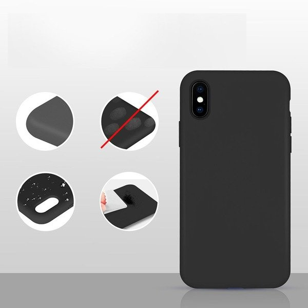 ETUI SILICONE CASE XIAOMI MI NOTE 10  CZARNY WYPRZEDAŻ