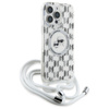Karl Lagerfeld KLHMP16XHCKCKLCT iPhone    16 Pro Max 6.9" transparent hardcase IML Crossbody Monogram Karl & Choupette Head MagSafe