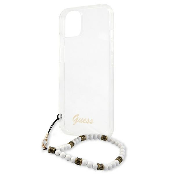Guess GUHCP13MKPSWH iPhone 13 / 14 / 156.1" Transparent hardcase White Pearl