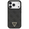 Etui Guess Leather 4G Triangle Strass    MagSafe do iPhone 17 Pro czarny